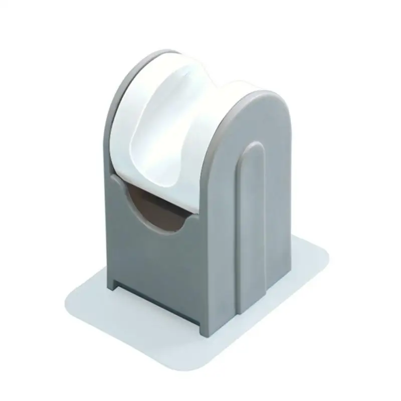 

Traceless Shower Bracket Adjustable Non-marking Shower Base Two-color Plastic Bathroom Storage Shower Base Wall-mounted