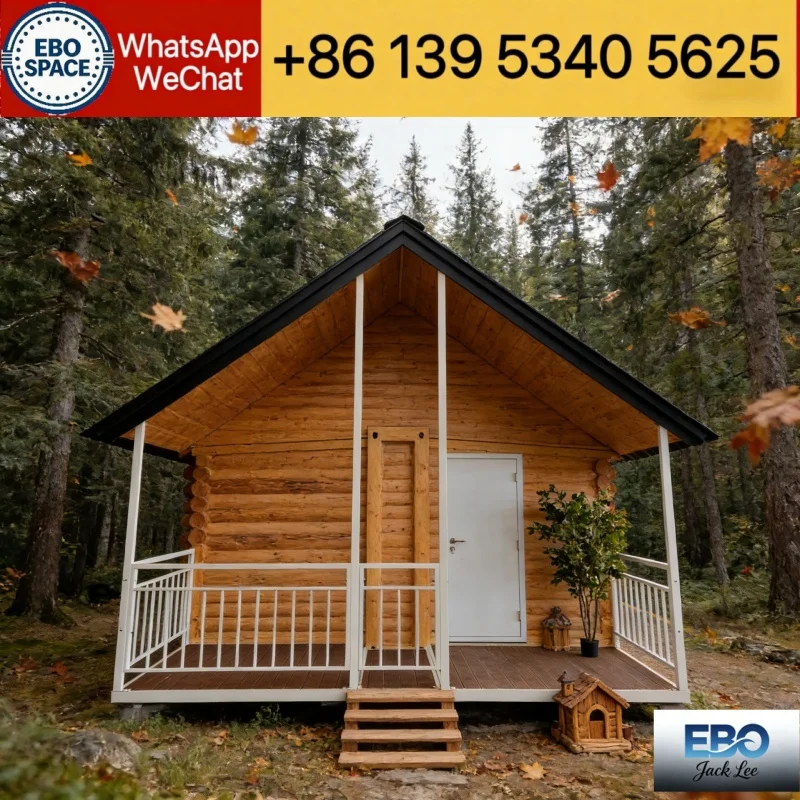 Фото Разборный контейнерный дом EBO: стильный дизайн, мобильный дом в стиле мини-виллы, идеально подходит для аренды на время отпуска. №5