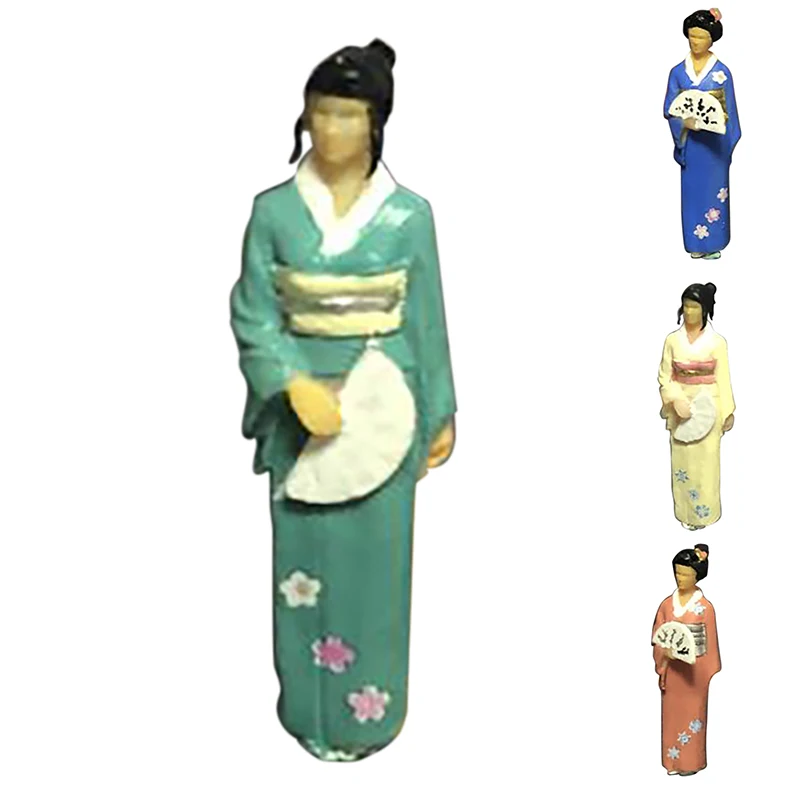 

1:64 Die-Casting Model Kimono Japanese-Style Japanese Girl Beauty Doll Ature Photography Figures Car Model Scene