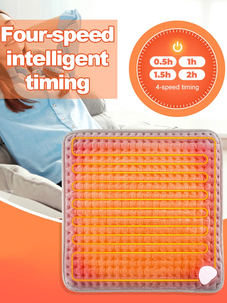 Electric Foot Heating Pad Washable Feet Warmer Heater Household Soft Plush Thermal Blanket Warming Mat Home Office Bedroom