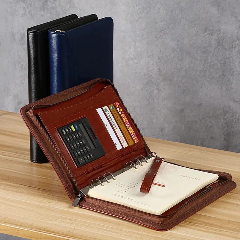 Деловой Многофункциональный блокнот А5 креативная сумка на молнии с