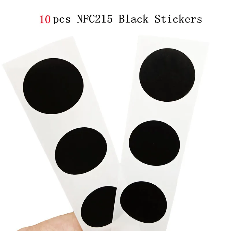 

Набор из 10/50/100 самоклеящихся NFC меток YEVERAXIN NFC215S-Black