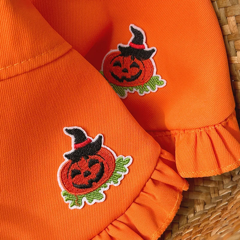 Фартук для маленьких собак на Хэллоуин с тыквой юбка ремешке домашних животных