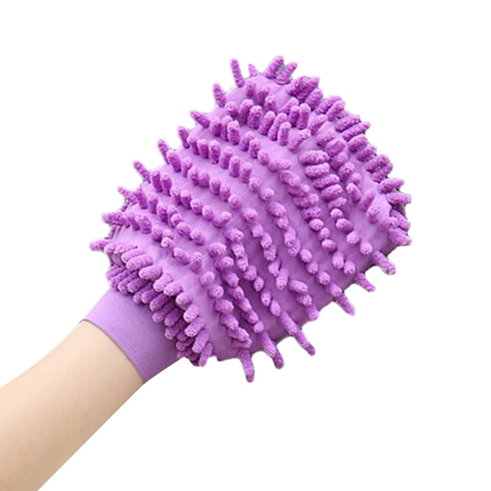 

1PC Single-sided Car Wash Mitt Microfiber Soft Chenille Cleaning Mitt Scratch-Free Washing