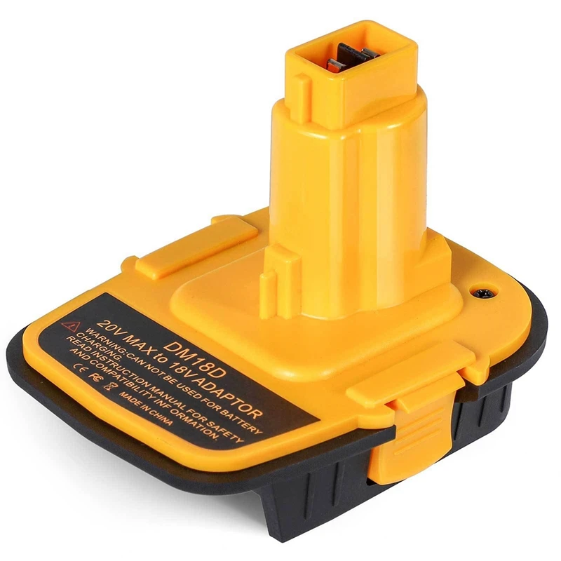 

Retail DM18D Battery Converter Adapter For Dewolt Tools Convert 20V Li-Ion Battery For M18 To 18V Nicad Nimh Battery