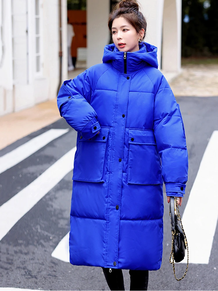 

KBAT зимние женские повседневные пуховые парки большого размера до 25 °, пальто, женские модные теплые элегантные куртки, уличная одежда с длин...