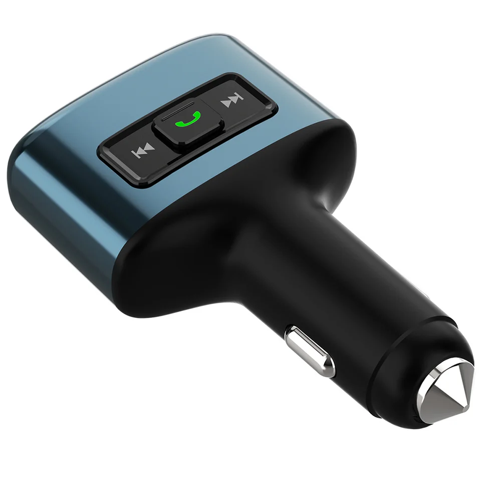 

1 Pc Car MP3 Type-C Dual USB Hands Free Wireless for Vehicle Car