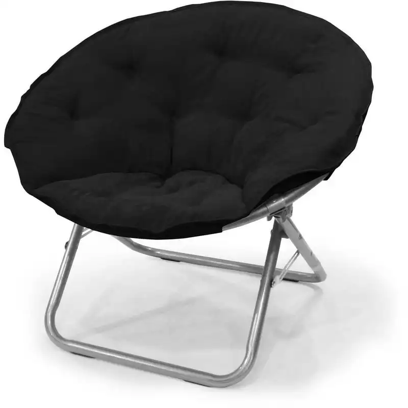 

Large Super Soft Microsuede 30" Saucer™ Chair, Black