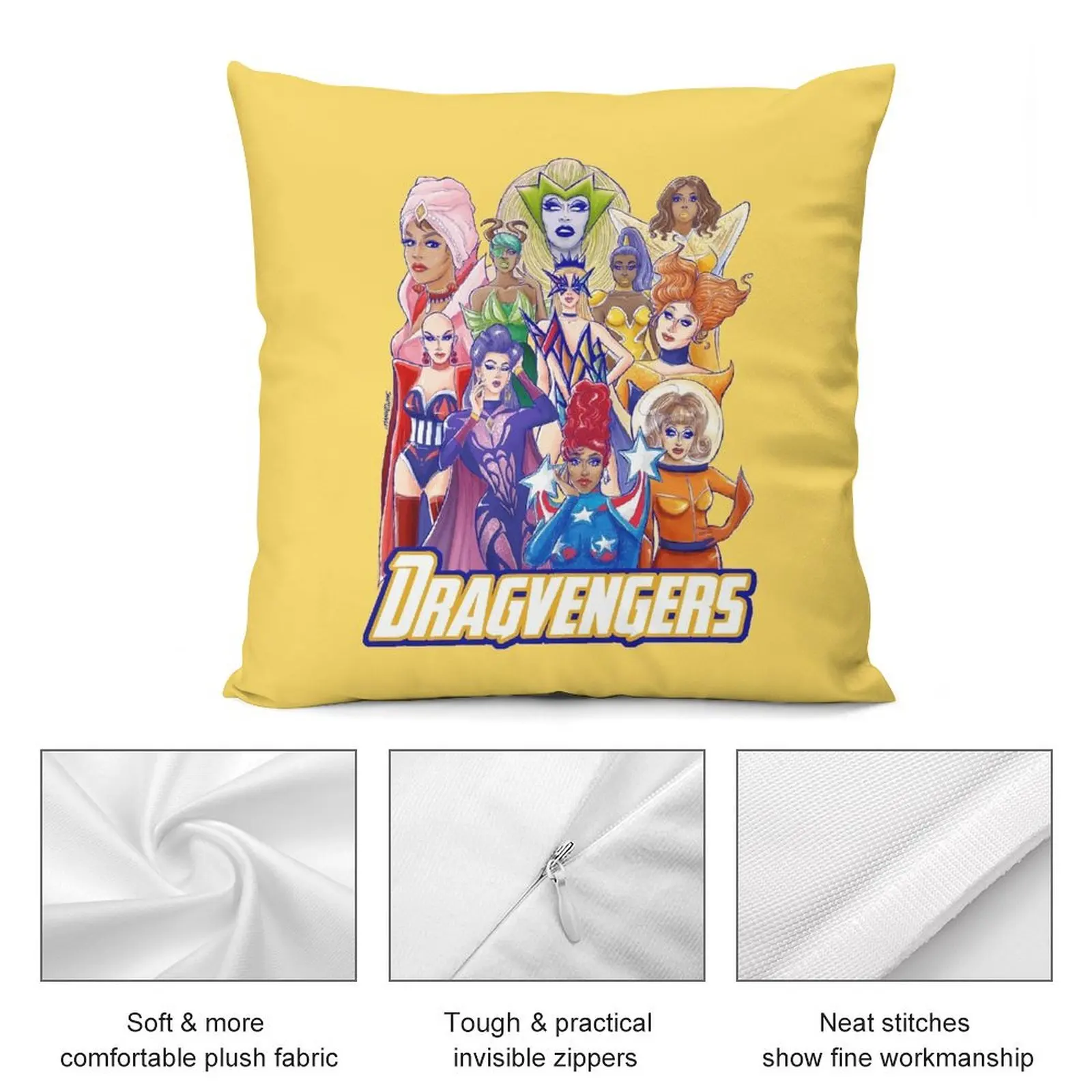 RuPaul's Dragvengers: все победители диванная подушка наволочка для дивана