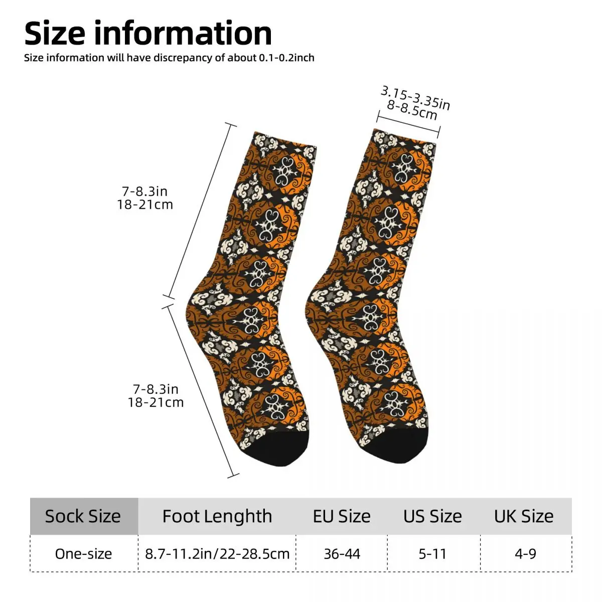 Зимние носки унисекс Dayak с этническим узором теплые Happy Socks уличный стиль