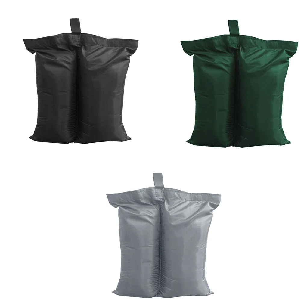 

2pcs Sandbags Oxford Cloth Sand Bags Gazebo Tent Umbrella Base Weight Bags Outdoor Supplies Green