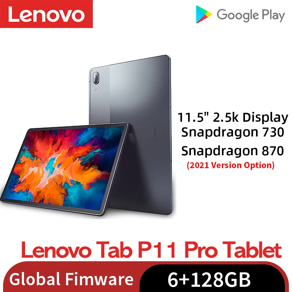 Планшет Lenovo Tab P11 Pro Xiaoxin Pad Восьмиядерный процессор Snapdragon 730 6 Гб/128 ГБ экран 11 5 дюйма