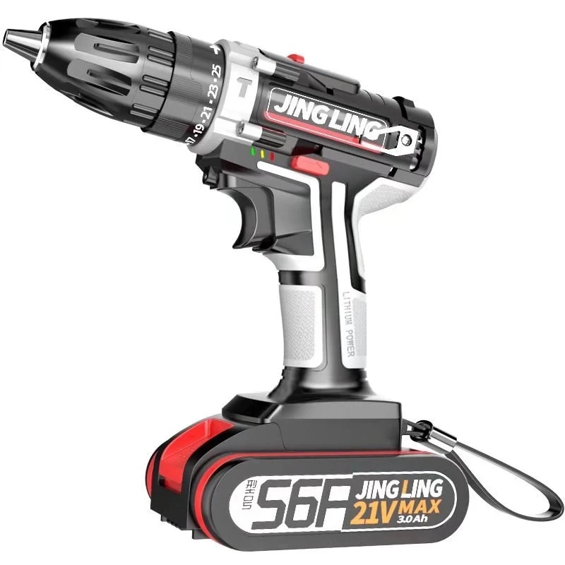 

2023 New Hand electric drill 12V rechargeable pistol electric drill household metal tin sign