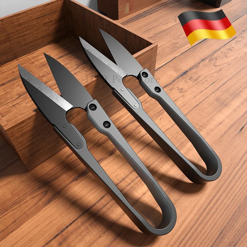 

Carbon Steel Sewing Scissors Trimming Nippers U Shape Clippers Yarn Stainless Steel Embroidery Craft Scissors Tailor