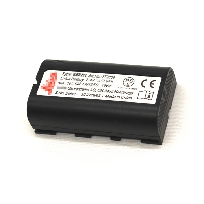Фото Аккумулятор Li-ion GEB212 7.4V 2600mAh для тахеометра Leic Flexline TPS1200 серии Builder, сменный, перезаряжаемый №3