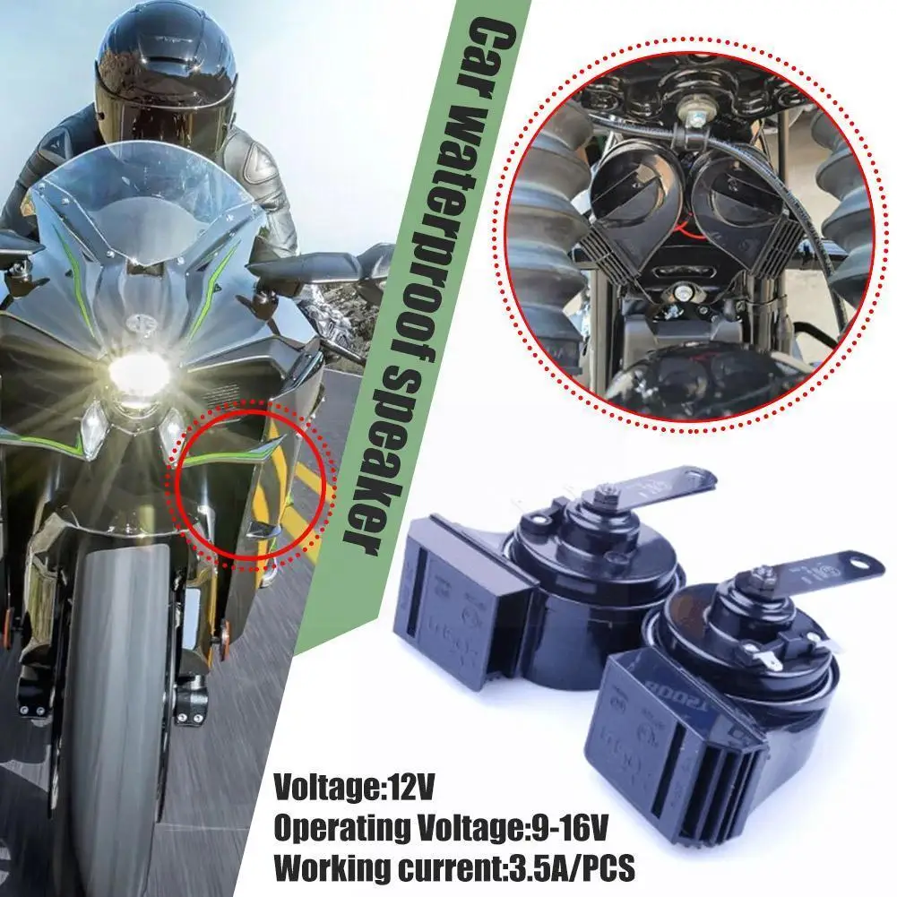 

168 Car Air Horn Automotive Compressor 12V Signal Super Volume Sound Double Perfect Waterproof Dual Horn Z2P2