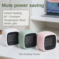 800w mini electric heater ptc ceramic heating warm air blower portable desktop fan heater home office bass noise reduction