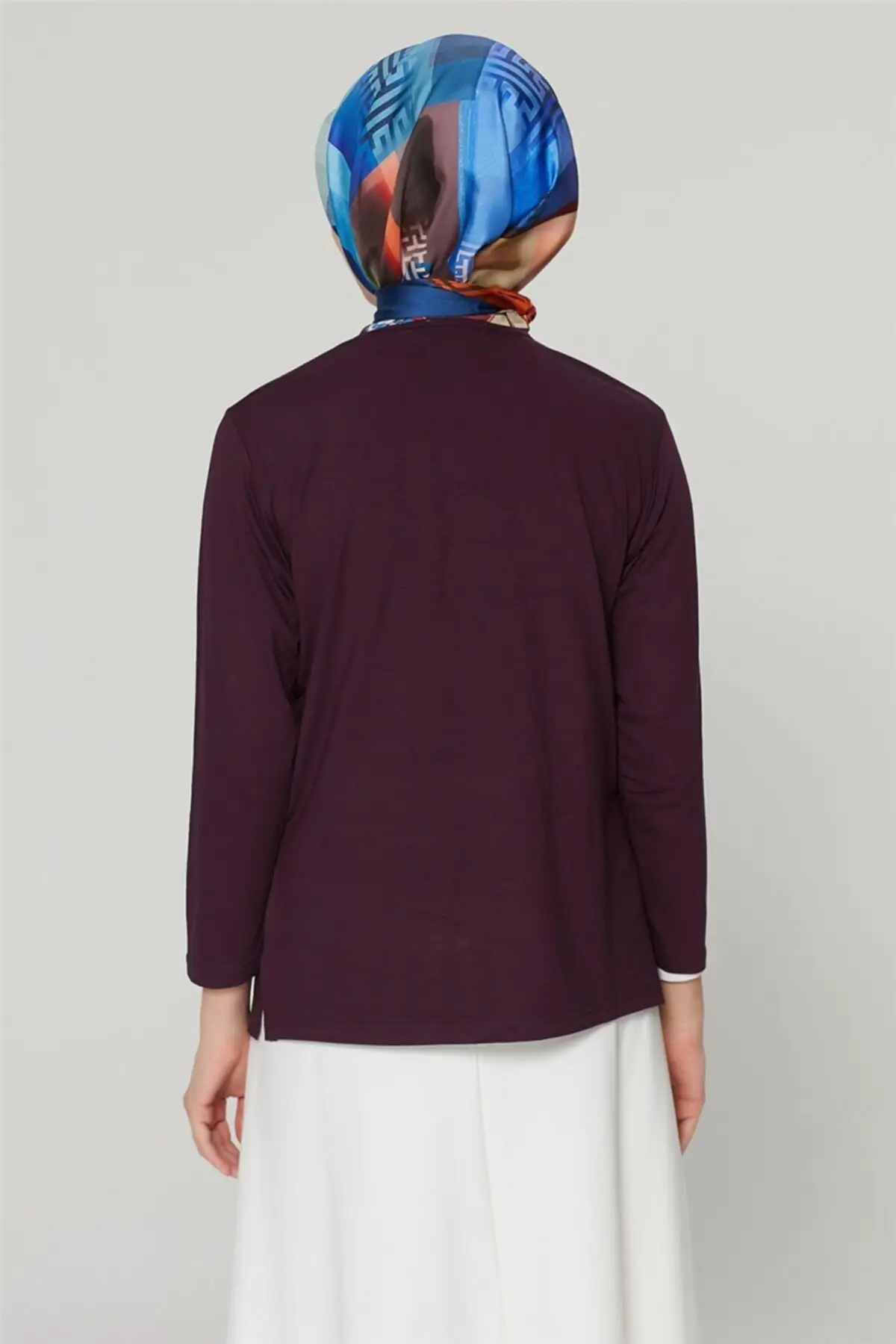 

Plum Front Embroidered combed 20 ya9022 K20YA9022001-2079 Women Muslim Sweatshirt 2021 Fashion