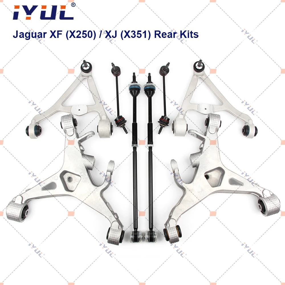 

IYUL Rear Suspension Control Arm Ball Joint Stabilizer Link Tie Rod Kits For Jaguar XF X250 XJ X350 XJL X351 XK 8 X150 C2D25221