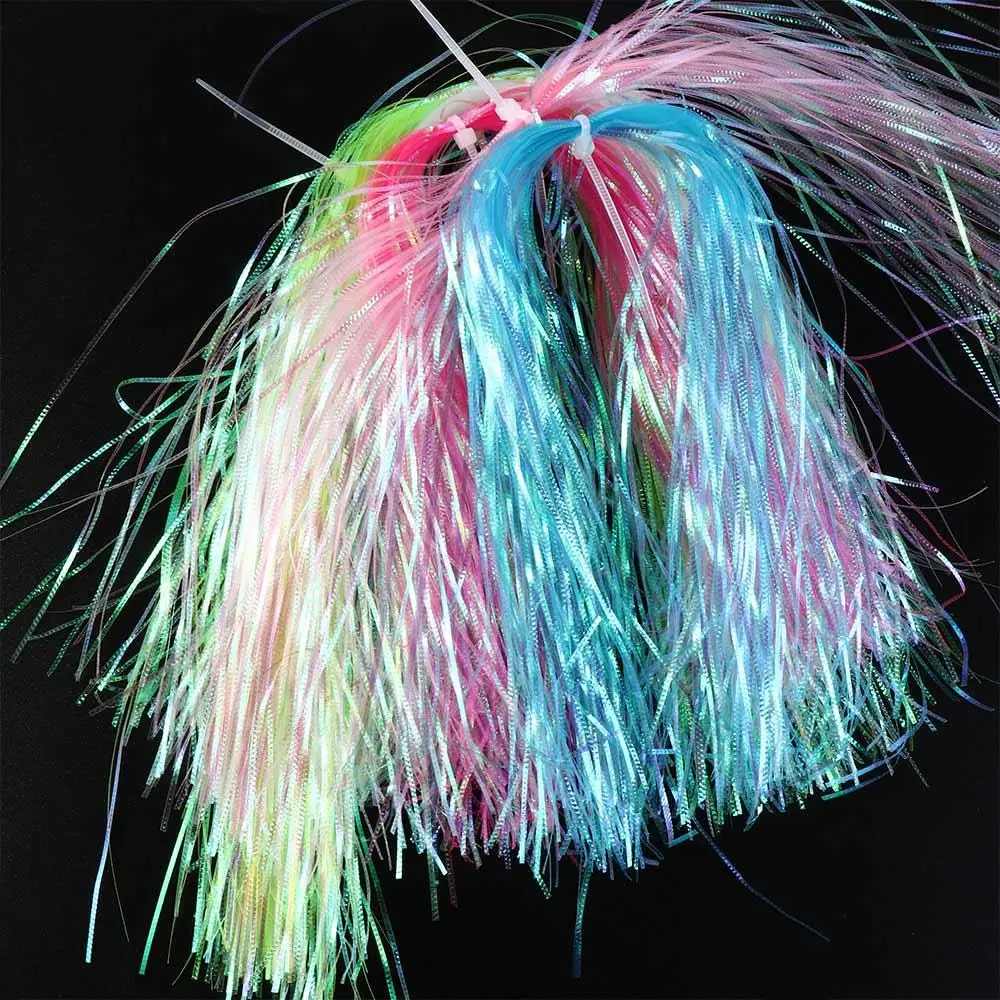 1 мм гофрированные вспышки имитируют рыбные весы завязывая вспышка мишура для