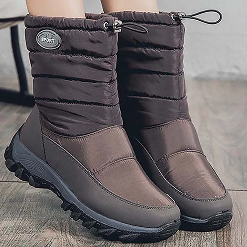 

2022 Women's Shoes Waterproof Winter Boots Women Keep Warm Female Elastic Band Platform Boots Fashion Ladies Women's Warm Shoes