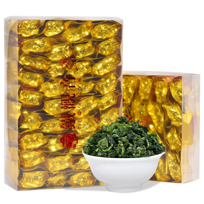 

2022 Chinese Tiekuanyin Tea Fresh Organic Oolong Tea For Weight loss Health Care Beauty Green 32 bags