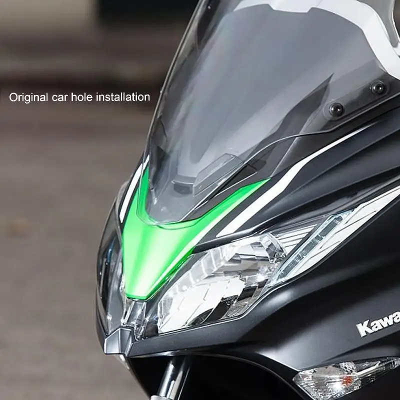 Фото Для мотоцикла Kawasaki J300 J125 модификация переднего лобового стекла, повышенное толстое лобовое стекло, нагрудный дождевик, аксессуары №2