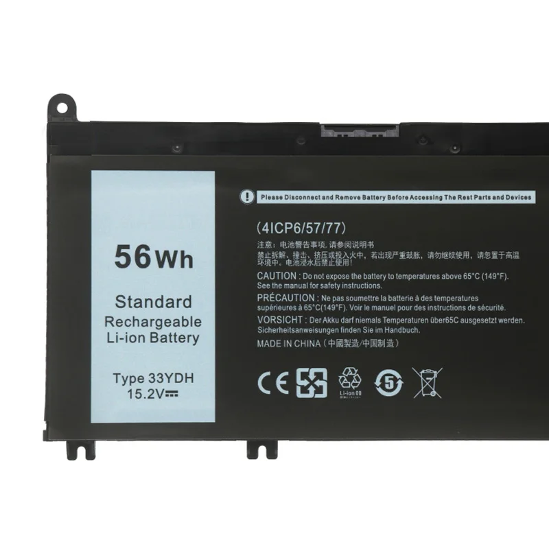 JC 33YDH Аккумулятор для ноутбука DELL Inspiron 17 7778 7779 7773 15 7577 G3 3579 5587 3779 7588 P30E серии 2 В 56 Втч