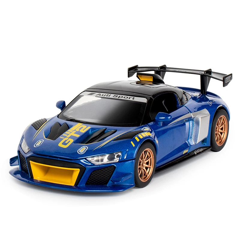 

1:24 SimulationToy Car R8 LMS GT2 Race Car Metal Toy Alloy Car Diecasts & Toy Vehicles Car Model light sound Toys For Children