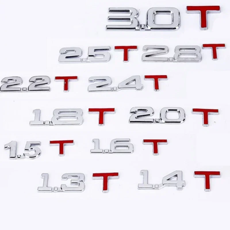 1 шт. новый автомобильный 3D металлический сплав 6 T 8 2 0 логотип наклейка эмблема