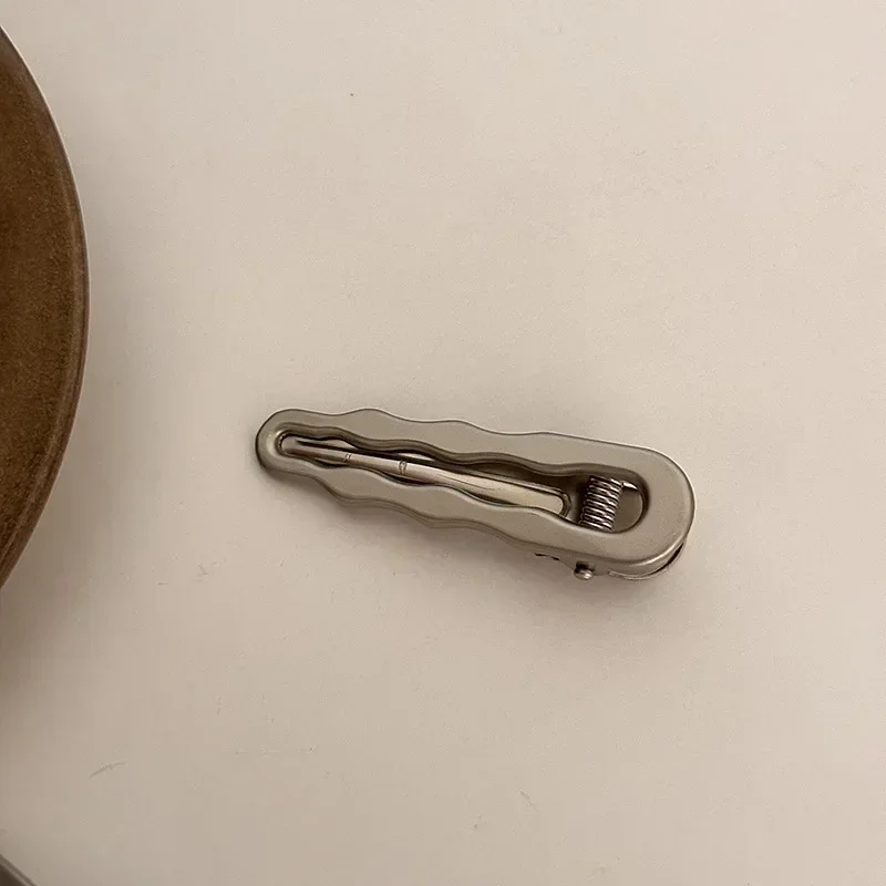 Простые серебряные заколки для волос BB Snap основа DIY заколок ручной работы Y2K