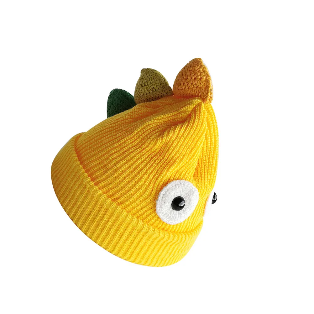 

Wool Cap Baby Boy Baseball Hat Warm Woolen Yarn Hats Cartoon Knitted Girl Child Kids