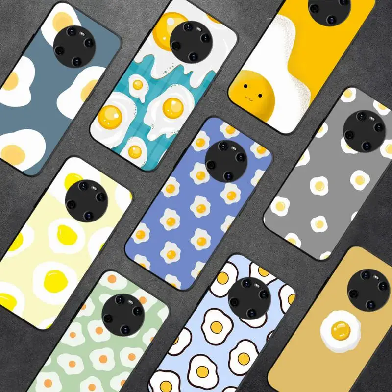

Cartoon eggs Phone Case for Huawei Y 6 9 7 5 8s prime 2019 2018 enjoy 7 plus