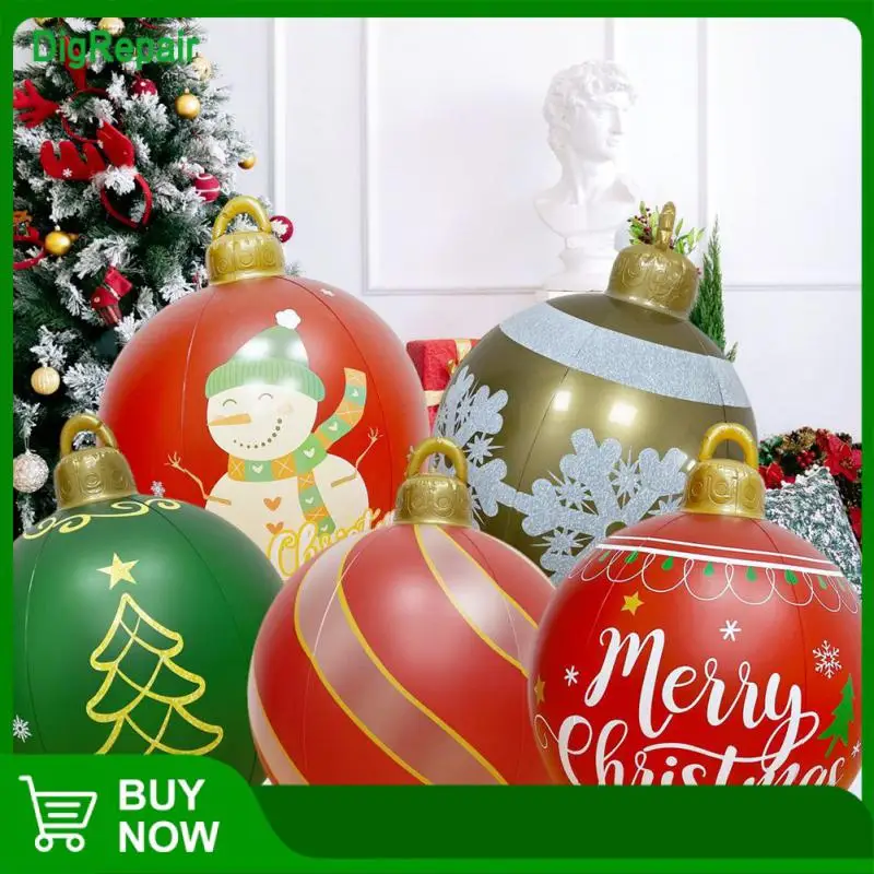 

Рождественский шар из ПВХ, высокое качество, материал, несколько цветов, искусственный декор, игрушки, подарок, легко хранить, светодиодный ...