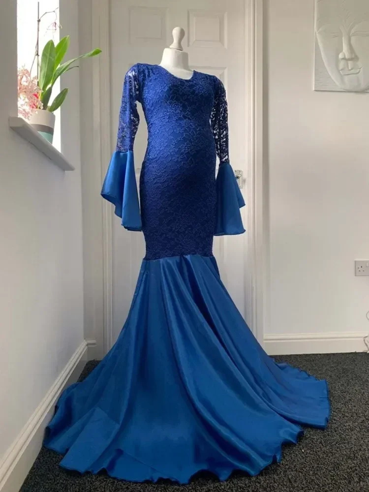 Кружевное платье для беременных и реквизит фотографий платья фотосессии Русалка