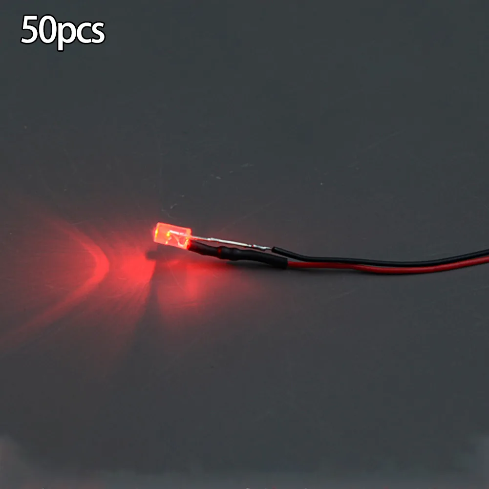 

LED Light Model Lamp Red/Yellow/Blue Warm White Versatile Wheat 3mm 3v 50pcs For Houses Living Rooms Micro LED