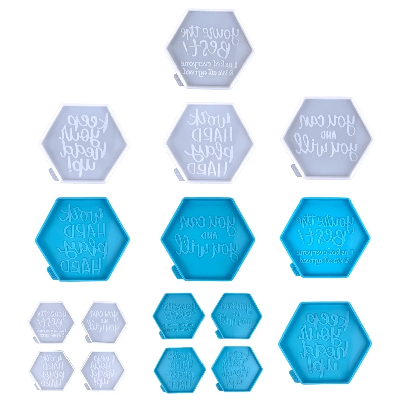 

Блестящая Шестигранная подвесная настенная форма для брелока, искусственная смола