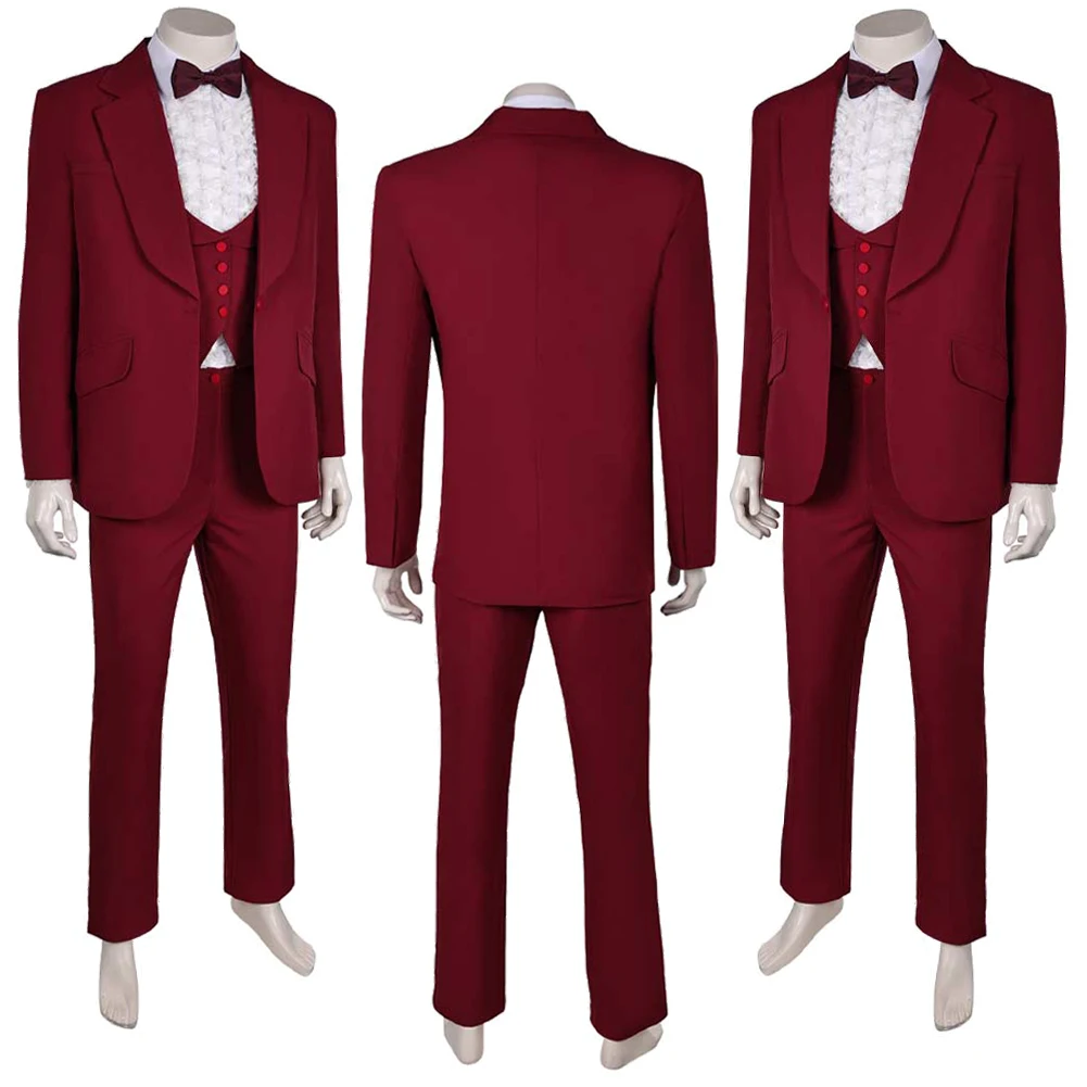 Мужской красный костюм для косплея Archmage из фильма насекомые с жидкостью парик