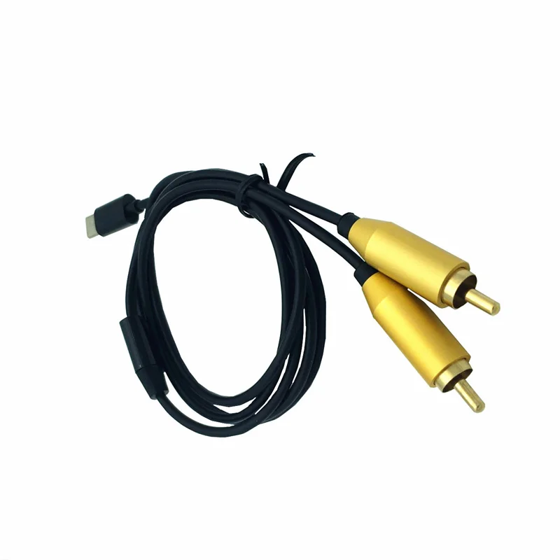 Кабель-конвертер USB C на 2 двойной RCA-папа сигнал для видео AV аудиоадаптер
