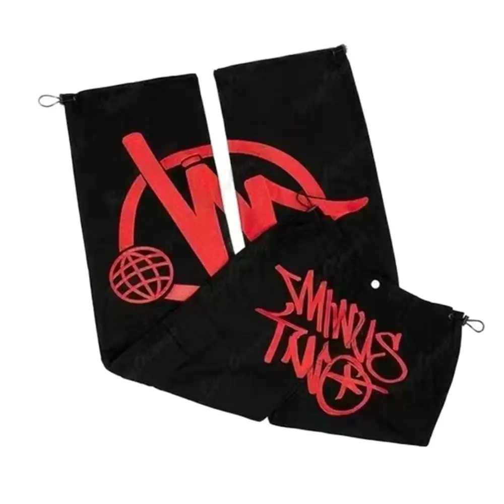 

Fashion Y2K Cargo Pant Overalls Minus Two 2023 Harajuku Casual Loose Women/Men Rock Straight Wide Leg Pocket Trouser Streetwear