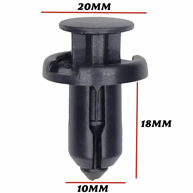 

20 шт. для автозастежек с отверстием 10 мм, пластиковые заклепки, набор зажимов для литья крыши 91503-SZ5-003 B01