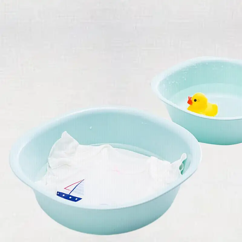 

CHAHUA Plastic Basin L Size Washbasin Antibacterial Baby Baby Child Fart Clothes Cleaning Basin Square Basin Durable PP Material