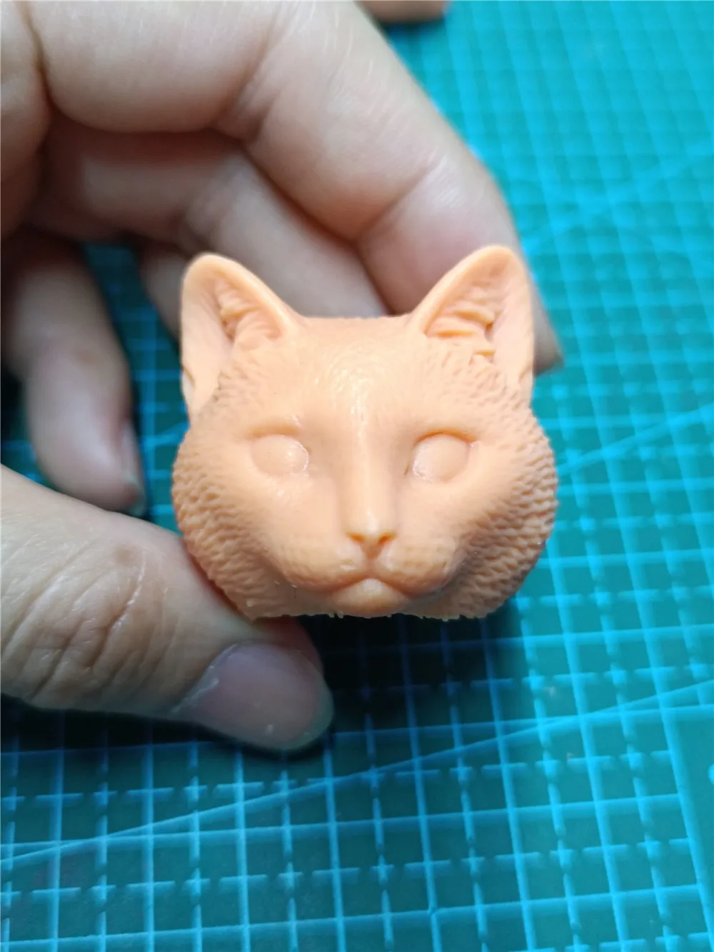

Painting Exercise Unpainted 1/6 Scale Animal Cat Head Sculpt Model For 12 inch Action Figure Dolls Body