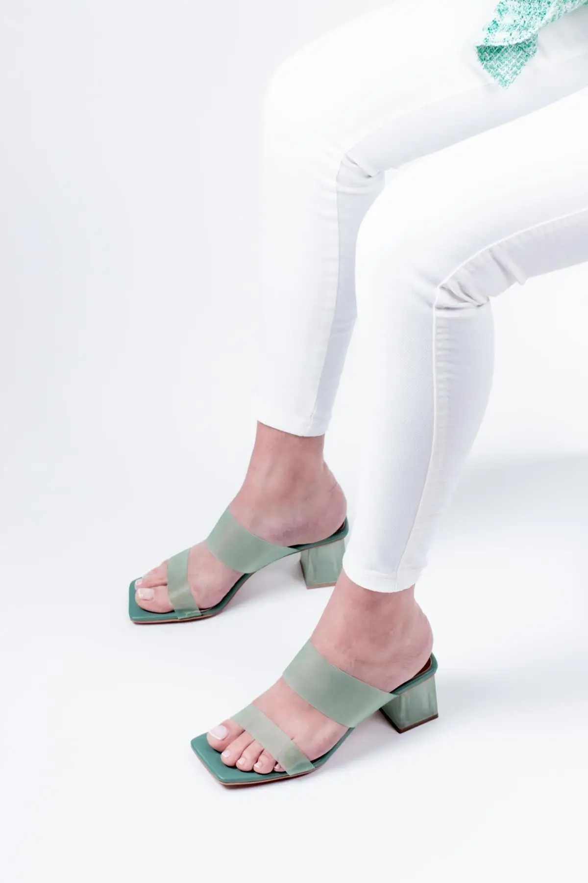 

Kalima Color Transparent Women 'S High-Heeled Slippers
