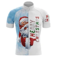 new mens short sleeved cycling clothes merry christmas mens cycling shirts cute cartoon printing cycling clothes