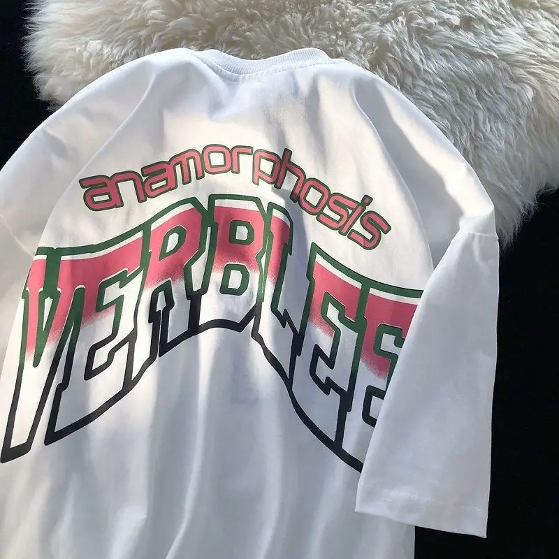 

Футболка женская оверсайз с круглым вырезом и коротким рукавом, 100% хлопок