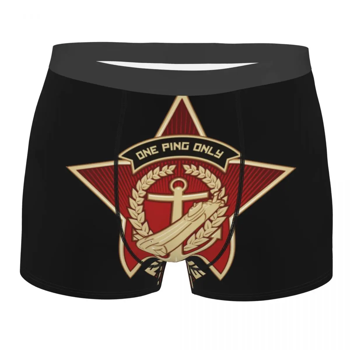 

Novelty Boxer The Hunt For Red October Russian Shorts Panties Men's Underwear Soft Underpants for Male S-XXL