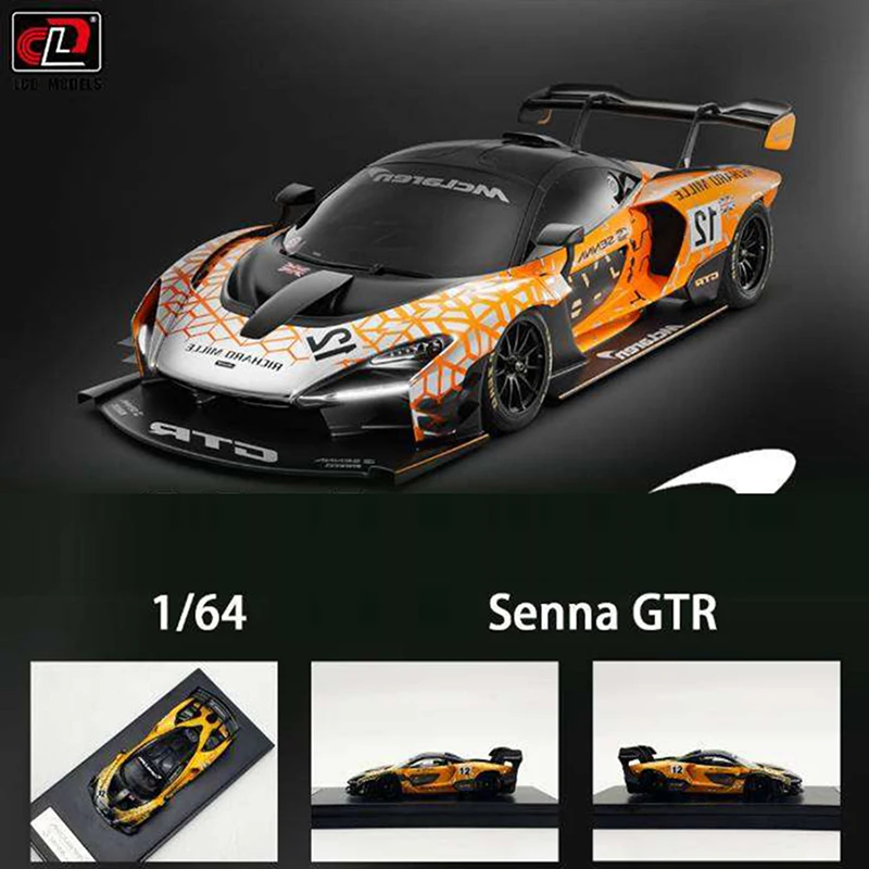 

ЖК-дисплей 1:64 модель автомобиля Senna GTR Коллекция спортивных автомобилей-оранжевый