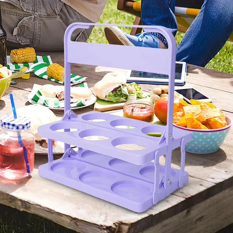 Горячая Распродажа 6 отверстий пластиковая стандартная Складная переноска для