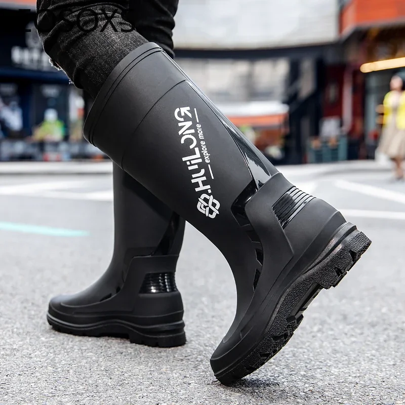 Мужские непромокаемые ботинки сохраняющие тепло нескользящие туфли для